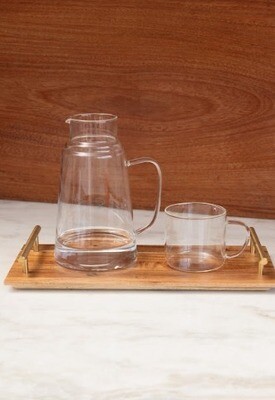 Jarra de Té vidrio Borosilicate