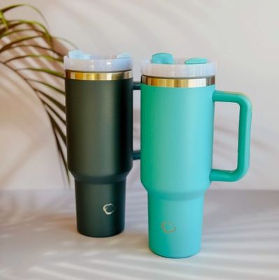 Botella Deportiva de acero inox 40oz Cantel Home con agarradera y pajilla Botella Deportiva de acero inox 40oz Cantel Home con agarradera y pajilla
