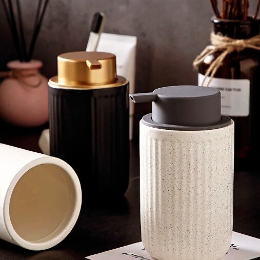 Dispensador de ceramica para jabón liquido 400 Ml Dispensador de ceramica para jabón liquido 400 Ml