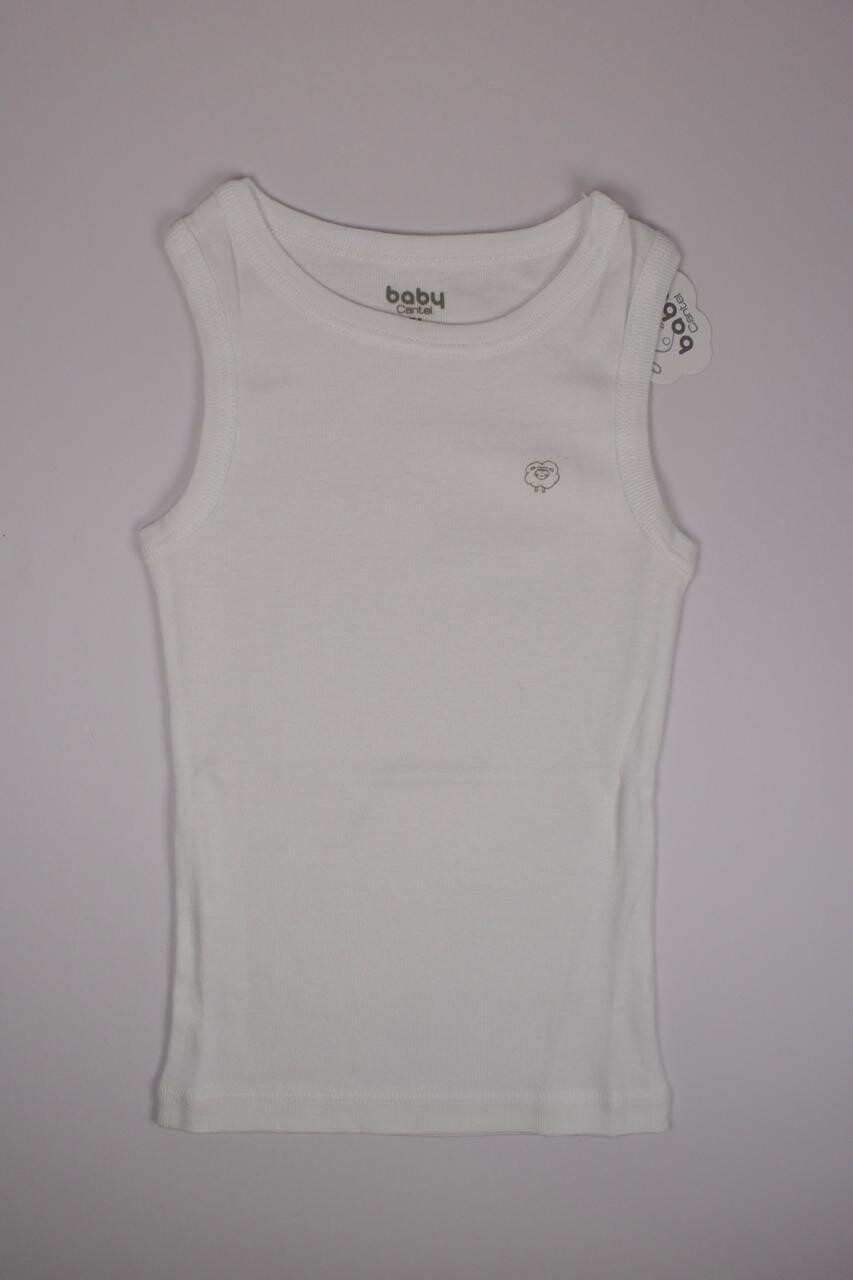 Camiseta de algodón peinado rix 1x1  s/m C111 blanca