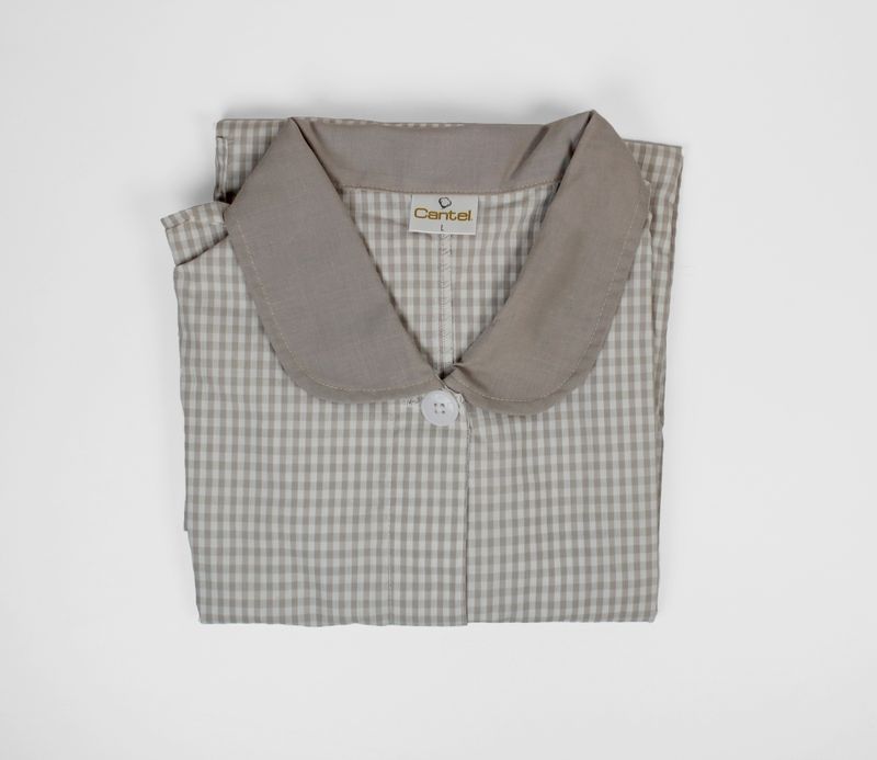 BLUSA DE FILIPINA CHIINILLA GRIS