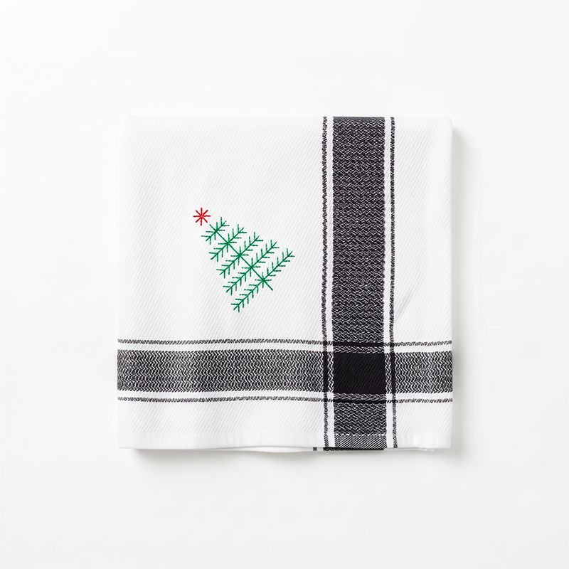 Limpiador Guarda Negro Bordado Hoja de  Maple Verde