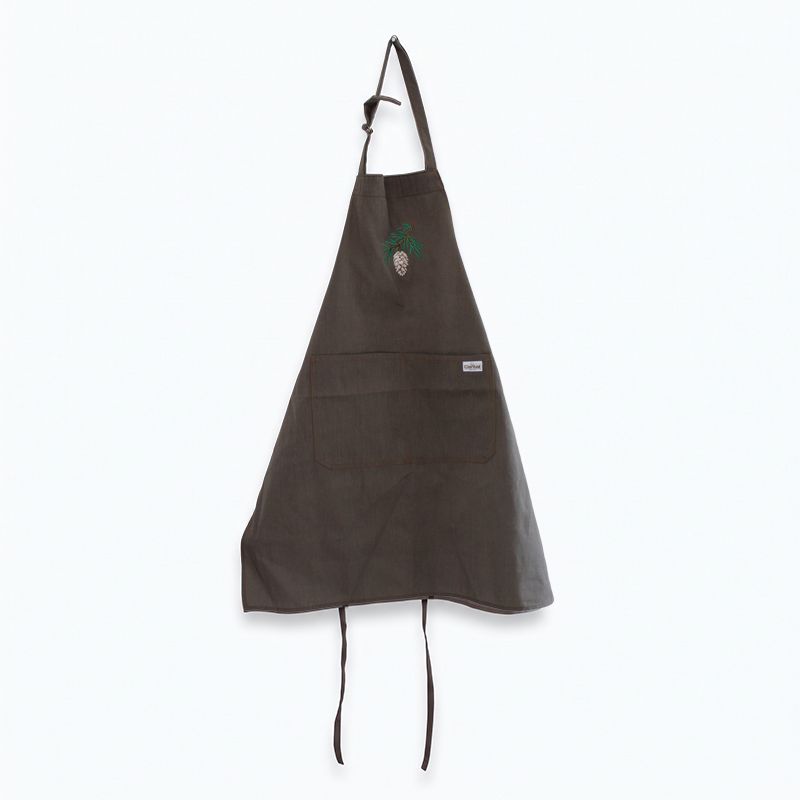 Gabacha verde oliva bordado navideño piña