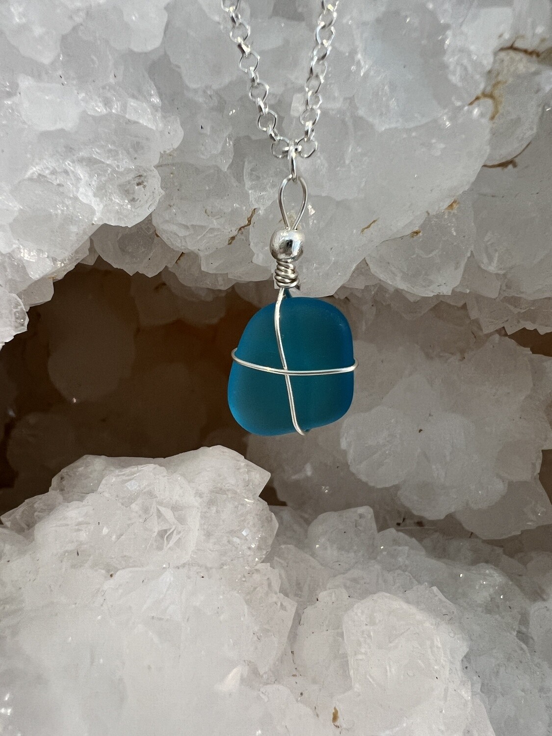 Turquoise Sea Glass Wire