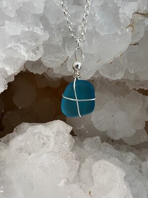 Turquoise Sea Glass Wire