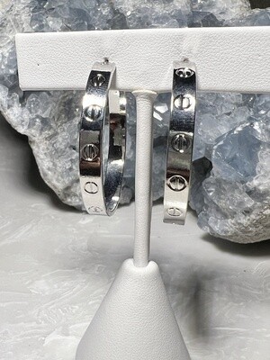 Love Hoops Silver M