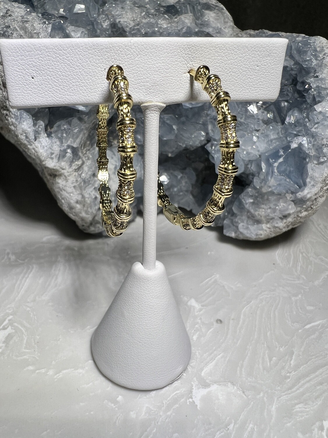 Gold Spine Hoops