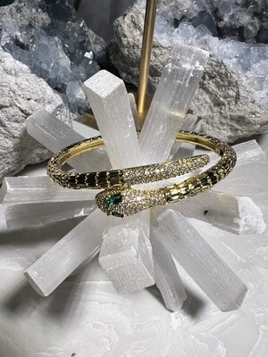 Crystal Snake Cuff