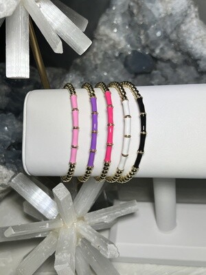 Enamel Bamboo Cuff