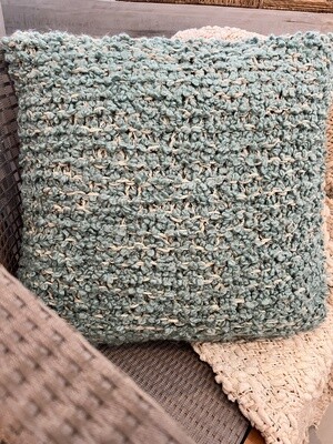 Blue Boucle Pillow