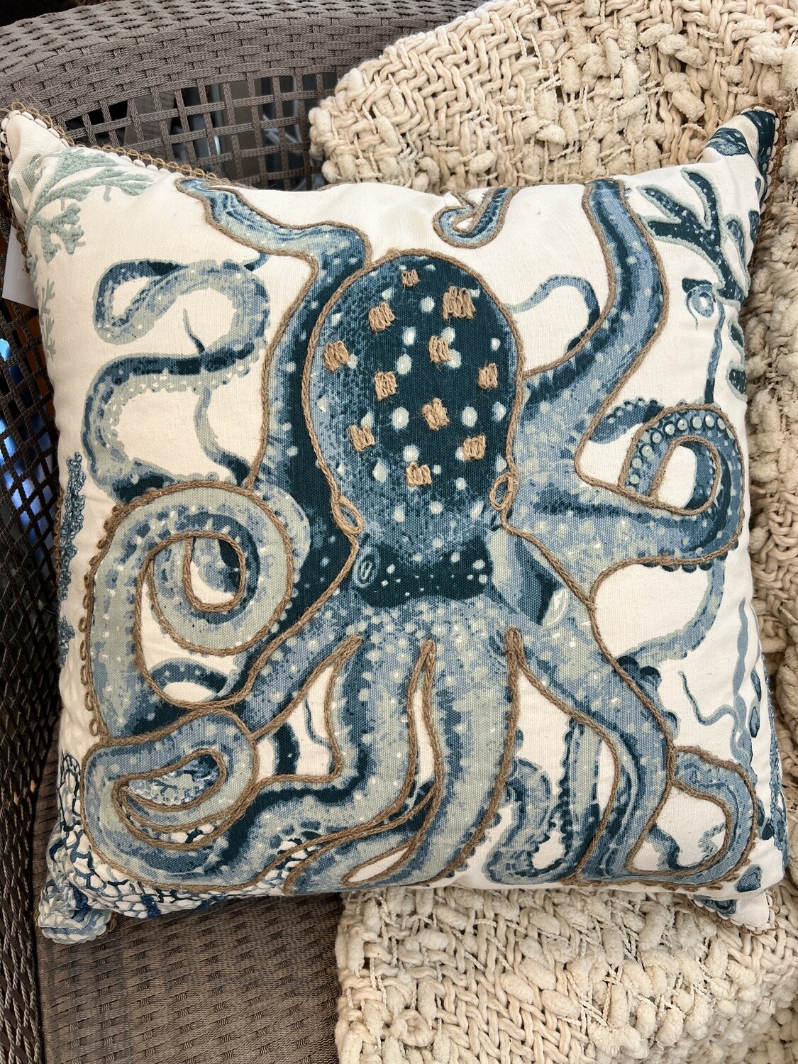 Embroidered Octopus 20&quot;