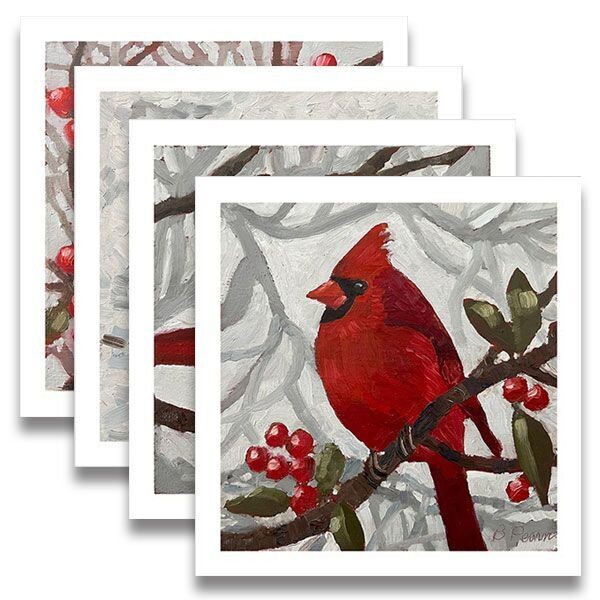 Card - Pkg of 4 Cardinals