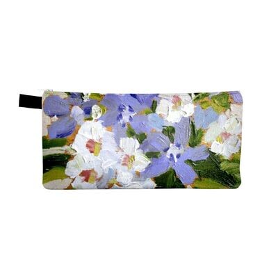 Zippered Bag - Pear and Periwinkle