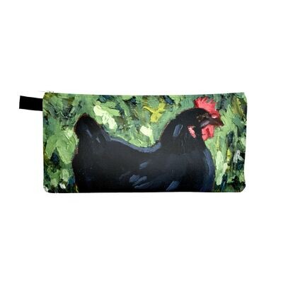 Zippered Bag - Two Hens