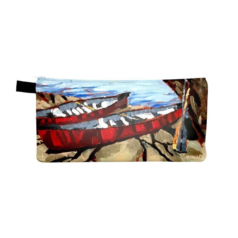 Zippered Bag - Two Canoes