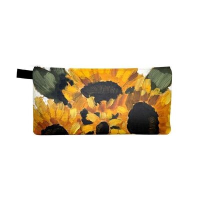 Zippered Bag - Sunflower Bouquet