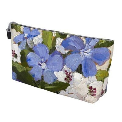 Makeup Bag - Pear and Periwinkle 2