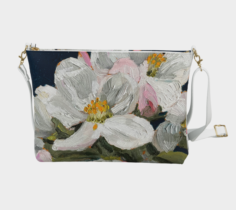 Vegan Leather Cross Body Bag - Apple Blossom