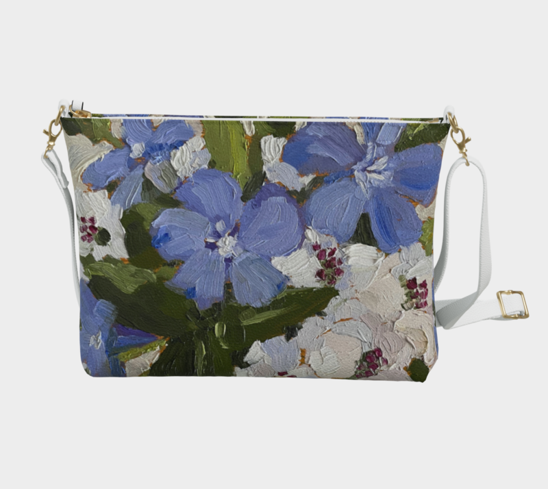 Vegan Leather Cross Body Bag - Pear and Periwinkle