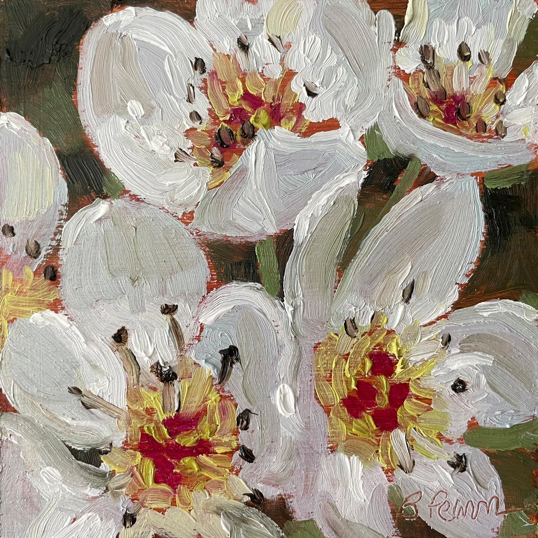 4x4" Pear Blossoms