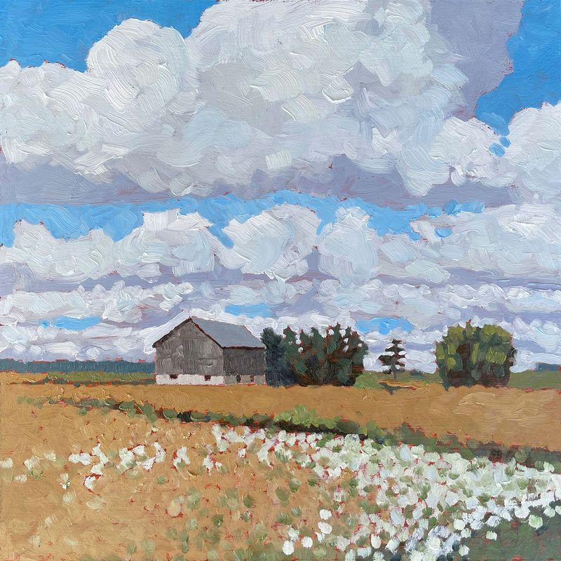 12x12"  Cloudy Skies