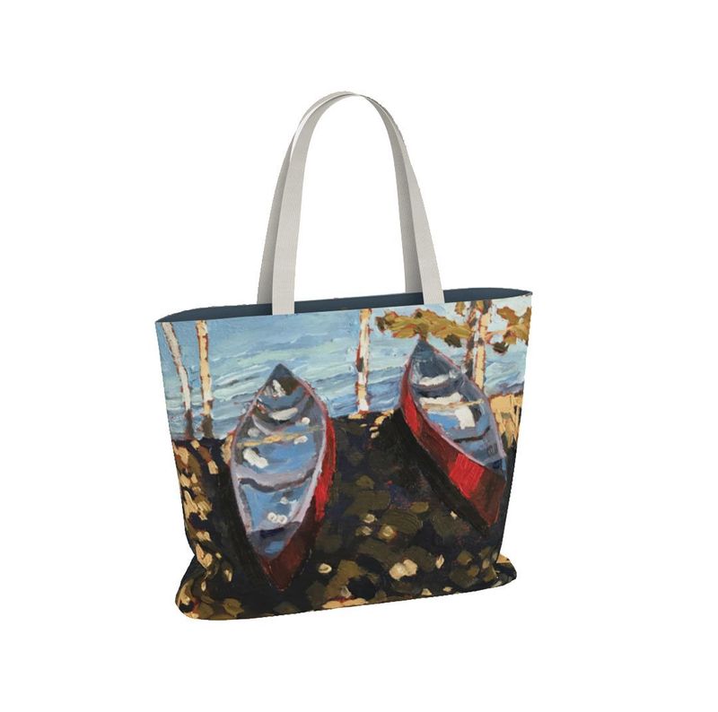Canvas Market Tote - Two Canoes