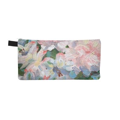 Zippered Bag - Soft Pink Bouquet