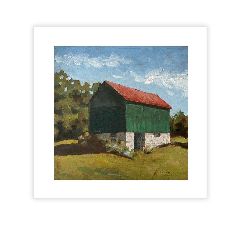 8x8" Print - Green and Green