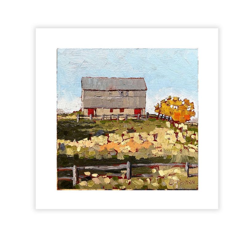 8x8" Print - Barn Yard