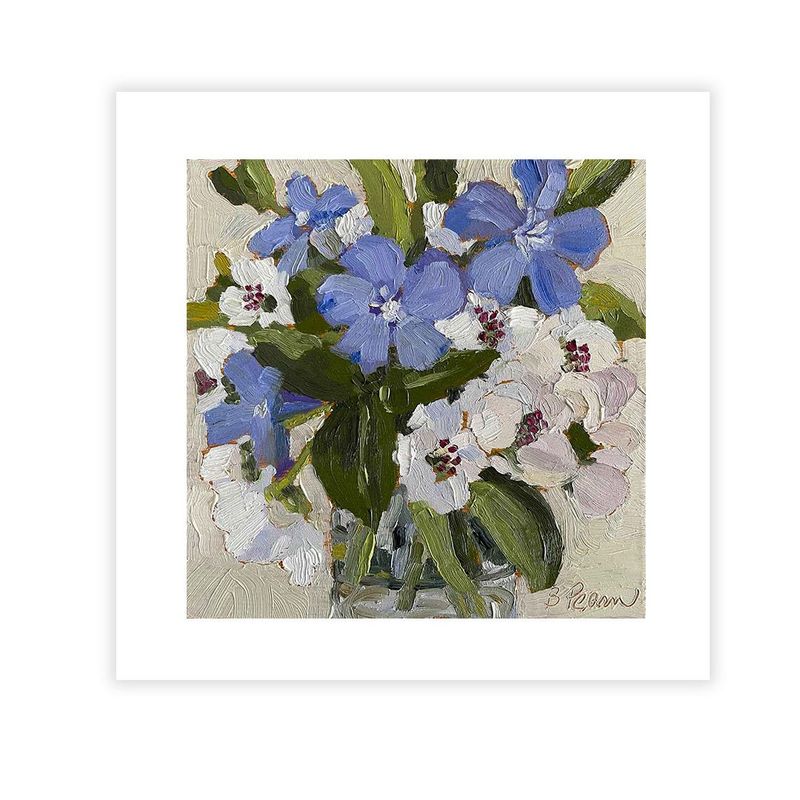 8x8" Print - Pear and Periwinkle