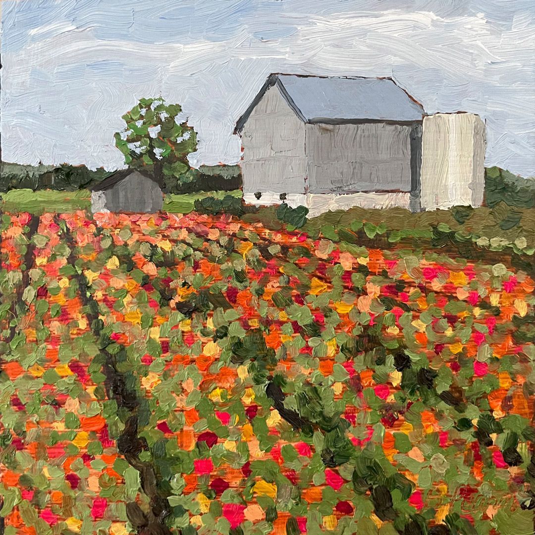 6x6" The Zinnia Field