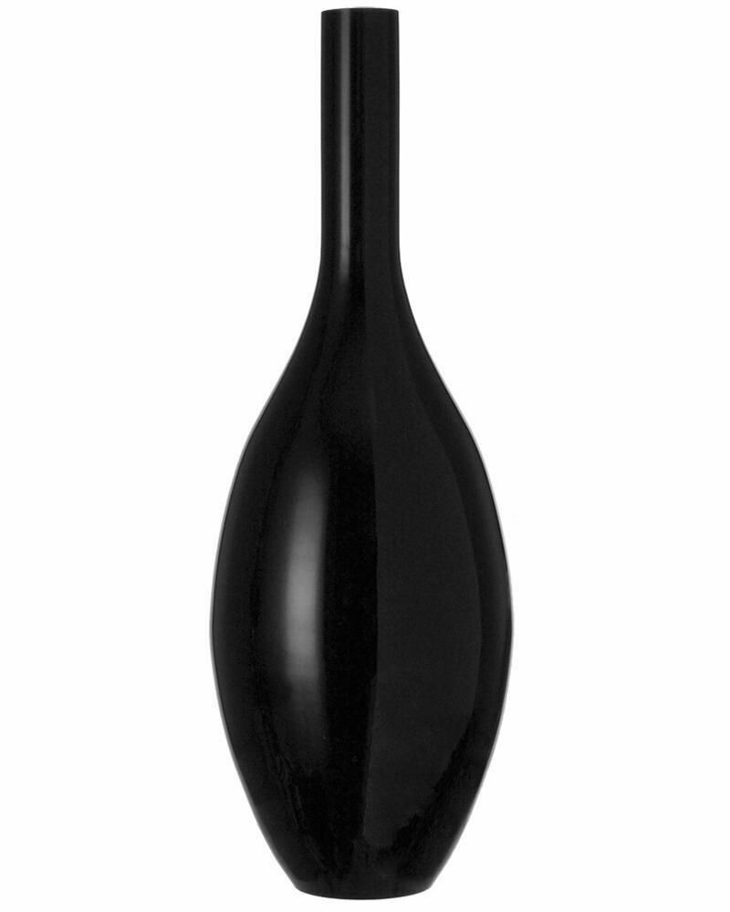 Vase Beauty 50 cm noir en verre LEONARDO