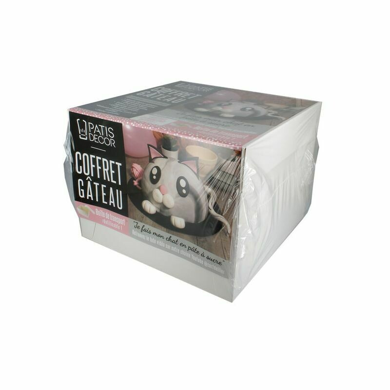 Coffret Gateau Chat En Pate A Sucre