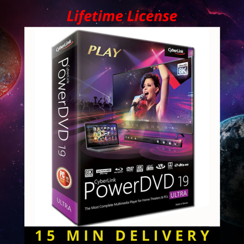 Cyberlink PowerDVD Ultra 19 Full version LIFETIME ACTIVATED key fast download