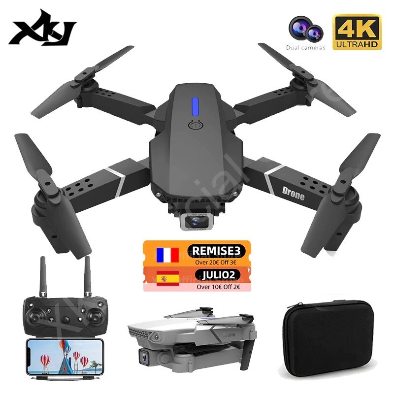 Quad-copter Drone With Wide Angle HD 4K 1080P Dual Camera Wifi