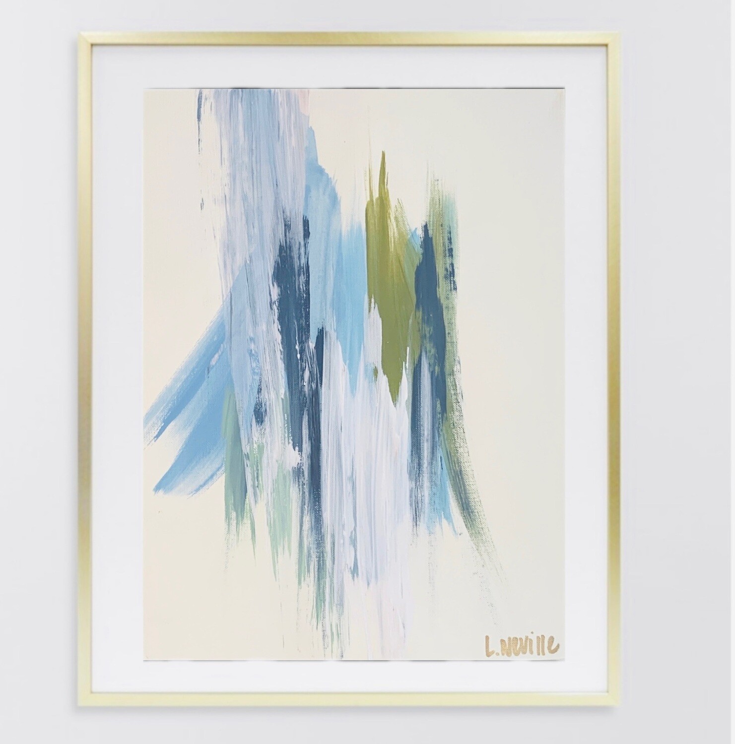 11"x14" Blue Green Mix (I)