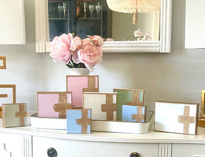 Gold Leaf Crosses