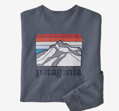 Patagonia M&#39;s L/S Line Logo Ridge Responsibili Tee
