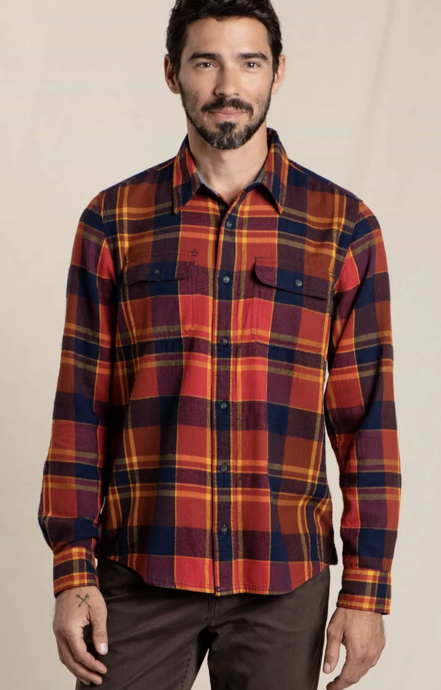 Toad & Co. M's Indigo Flannel LS Shirt