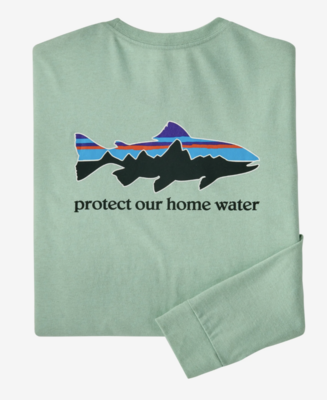 Patagonia M's L/S Home Water Trout RespTee