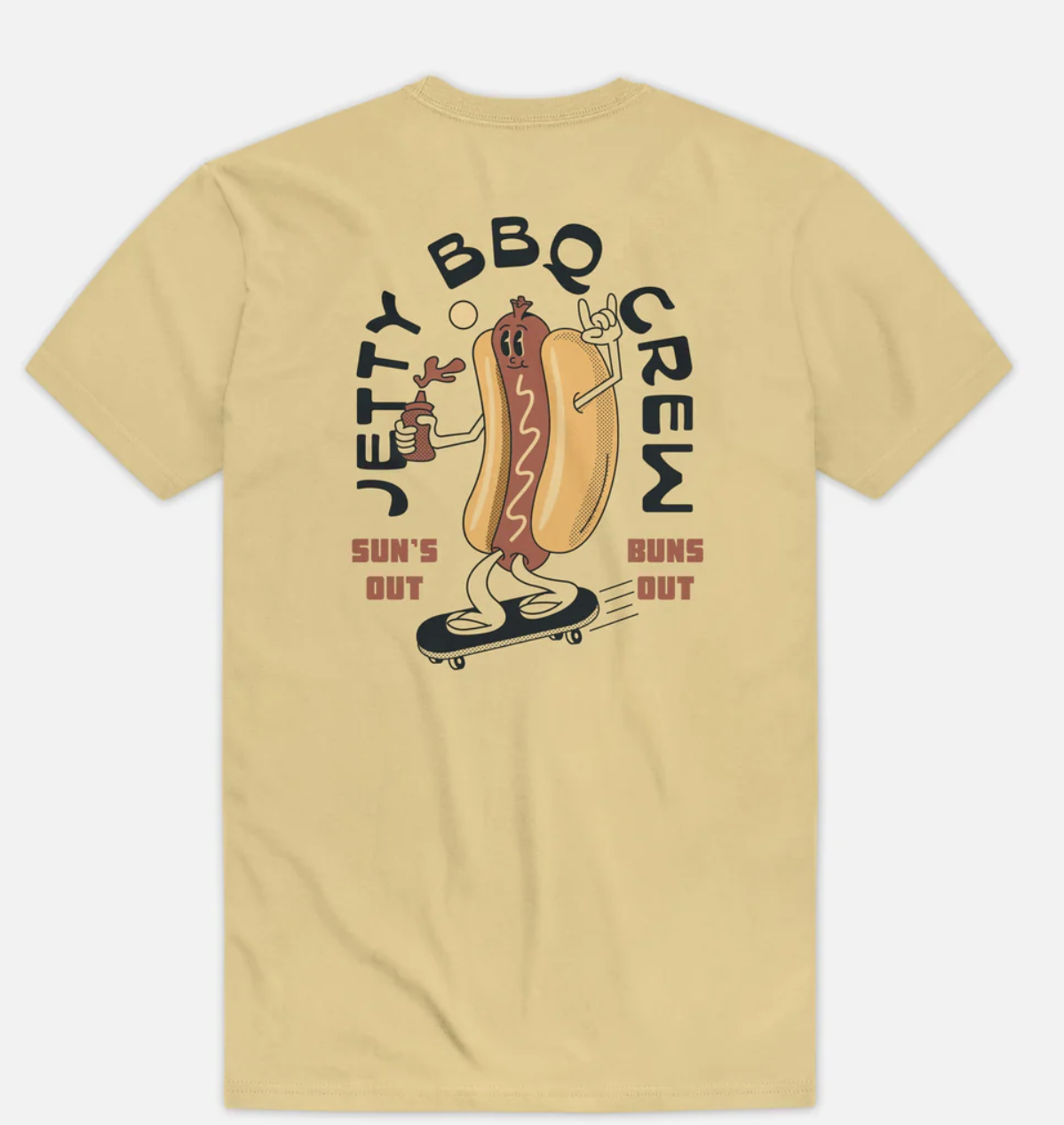Jetty M's Hotdog Crew Tee