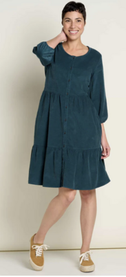 Toad & Co. W's Scouter Cord Tiered LS Dress