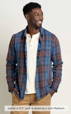 Toad & Co. M's Over and Out Reversible LS Shirt