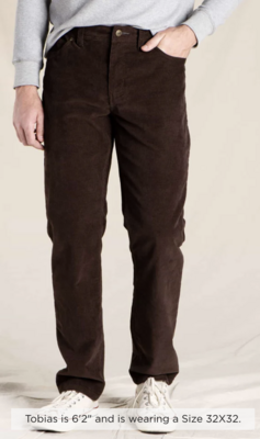 Toad & Co. M's Jet Cord Lean Pant
