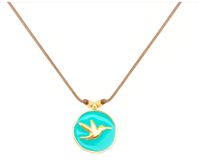 Bronwen Enamel Charm Necklace