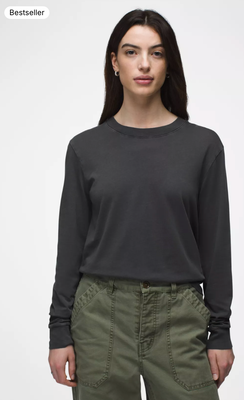 Prana W&#39;s Everyday Vintage-washed LS Tee