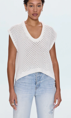 Pistola Beck Open Knit Cropped Sweater