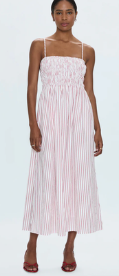 Pistola Bianca Shirred Bodice Dress