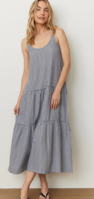 Marine Layer W&#39;s Poppy Seersucker Maxi Dress