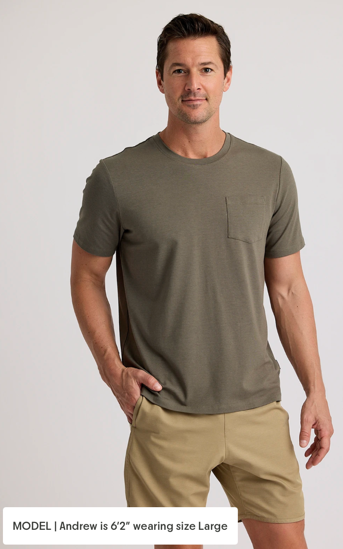 Free Fly M&#39;s Bamboo Current Pocket Tee